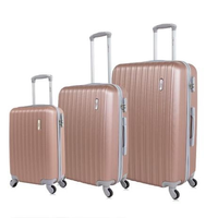 Imagem da oferta Conjunto de Malas de Viagem P M e G Londres Plus Swiss Move Rose