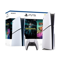 Imagem da oferta Console Sony Playstation 5 Slim Disk| 1TB SSD Controle sem Fio Dual Sense Branco | + Jogos Returnal e Ratchet & Clank