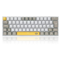 Imagem da oferta Teclado Gamer Redragon Lakshmi Switch Brown Layout 60% ABNT2 Cinza - K606-YL&WT&GY (PT-BROWN)