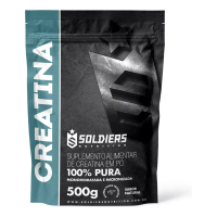 Imagem da oferta 2 Unidades Creatina Monohidratada 100% Pura Importada 500g  - Soldiers Nutrition