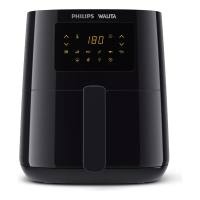 Imagem da oferta Fritadeira elétrica airfryer Philips Walita essential XL Ri9270 painel digital potência 2000W 6,2 litros preta 110v