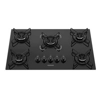 Imagem da oferta Cooktop Itatiaia Essencial 5 Bocas Vidro Preto Bivolt 3700000193