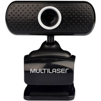 Imagem da oferta Webcam Plug e Play 480P Mic Usb Preto - WC051