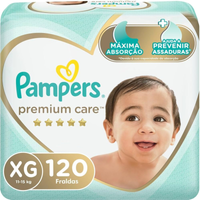 Imagem da oferta Fralda Pampers Premium Care XG - 120 fraldas