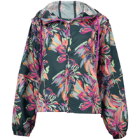 Imagem da oferta Jaqueta Corta-Vento Feminina Oxer com Capuz Ever Maxi Floral II Packable Repelente à Água