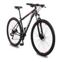 Imagem da oferta Bicicleta aro 29 KRW Alumínio 24 Vel Marchas Freio a Disco Suspensão dianteira Mountain Bike X32