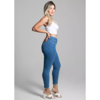 Imagem da oferta Calca Jeans Sawary Cropped Push Up - Feminina