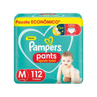 Imagem da oferta Fralda Calça Pampers Pants Ajuste Total - Tam. M 6 a 10kg 112 Unidades