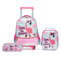 Imagem da oferta Kit De Mochila Rodinha Estojo Lancheira Térmica EscolarEspaçosa Menina