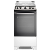 Imagem da oferta Fogão Electrolux 4 bocas Efficient FE4IB com Mesa Inox PerfectCook VaporBake e Acendimento Automático Bivolt Branc