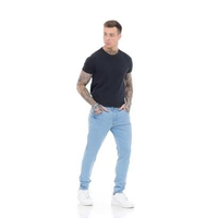 Imagem da oferta Calça Super Skinny Délavé Fashion Azul Claro