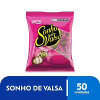 Imagem da oferta Bombom Lacta sonho de valsa pacote 1kg com 50 unidades