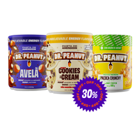 Imagem da oferta Combo do Ramon Dino Cookies & Cream 600g + Avelã 600g + Ganhe Paçoca 600g - Dr Peanut