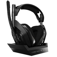 Imagem da oferta Headset Gamer Sem Fio Astro A50 + Base Station Gen 4 com Áudio Dolby para PS4 PC Mac - Preto/Prata - 939-001674