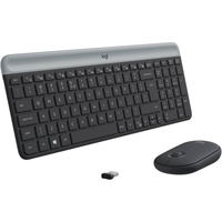 Imagem da oferta Combo Teclado e Mouse sem fio Logitech MK470 com Design Slim Digitação e Clique Silencioso Mouse Ambidestro Conexão U