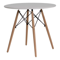 Imagem da oferta Mesa Jantar Redonda Eames Eiffel 70cm Branco Para 4 Lugares