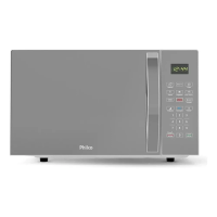 Imagem da oferta Micro-ondas PMO28S 25L Espelhado Limpa Fácil Potência de 1100W Cor Prata Philco 127V