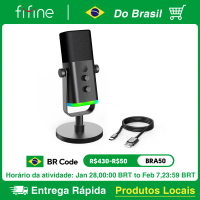 Imagem da oferta Microfone Dinâmico Gamer Fifine Ampligame AM8