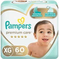 Imagem da oferta Fralda Pampers Premium Care XG - 60 fraldas