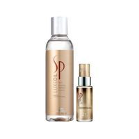 Imagem da oferta Kit Shampoo Sp System Pro Luxe 200 ml e Óleo Capilar Elixir Reconstrutor 30 ml