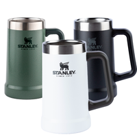 Imagem da oferta Kit 3 Canecas Térmicas de Cerveja Stanley - 709ML