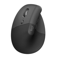 Imagem da oferta Mouse Sem Fio Logitech Lift para Canhoto 4000 DPI 6 Botões Bluetooth Ergonômico USB Grafite - 910-006467