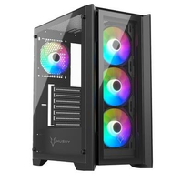 Imagem da oferta Gabinete Gamer Husky Dome 100 Mid Tower ATX Lateral e Frontal em Vidro - HGN100PT