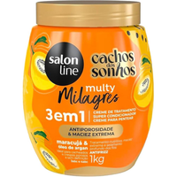 Imagem da oferta Creme Condicionador Maracuja 3 em 1 Salon Line Cachos Dos Sonhos 1kg