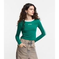 Imagem da oferta Blusa Cropped em Algodão com Bordado La Vita é Bella Verde