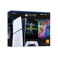 Imagem da oferta Console PlayStation 5 Slim Sony SSD 1TB Edição Digital Com Controle Sem Fio DualSense Branco + 2 Jogos Digitais