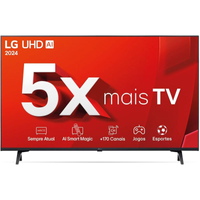 Imagem da oferta Smart TV 4K 43" LG UHD Processador 5 Ger7 AI - 43UT8000