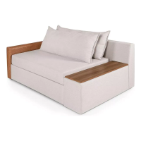 Imagem da oferta Sofá-cama Casal 2 Lugares Com Baú Lateral Panamá Linho Ge. Cor Gelo