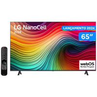 Imagem da oferta Smart TV 65" 4K UHD NanoCell LG 65NANO80TSA Wi-Fi Bluetooth com Alexa 3 HDMI 2 USB