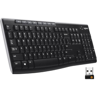 Imagem da oferta Teclado sem fio Logitech K270 com 8 Teclas Multimídia Conexão USB Pilhas Inclusas e Layout ABNT2 - Compatível com PC