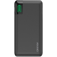 Imagem da oferta Geonav Power Bank Carregador Portátil Universal 10.000mAh 2 portas USB + 1 porta USB-C Led Indicador de bateria PB10KBK