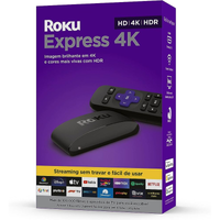 Imagem da oferta Streaming Box Roku Express 4K Compatível com Alexa Siri e Google Inclui Cabo HDMI - ‎3940BR2