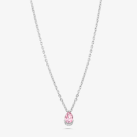 Imagem da oferta Colar Gota com Quartzo Rosa e Safira em Prata 925