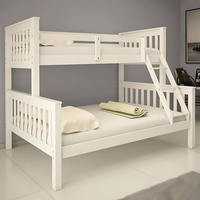 Imagem da oferta Beliche Com Cama De Casal e Solteiro De Madeira Excluisivo Woodstore (Branco)