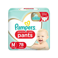 Imagem da oferta Fralda Pampers Premium Care Pants Calça Tam M 6 a 10kg 78 Unidades