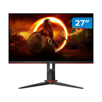 Imagem da oferta Monitor Gamer AOC 27" Full HD 165Hz 1ms HDMI 27G2S/BK com Ajuste de Altura