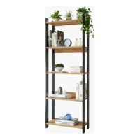 Imagem da oferta Estante Multiuso Livreiro Estilo Industrial 5 Prateleira Je Home