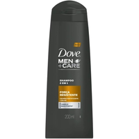 Imagem da oferta Dove Shampoo Cafeína Fortificante e Cálcio Men+Care Força Resistente 200ml Branco