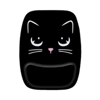 Imagem da oferta Mouse Pad Ergonomico Gato Preto