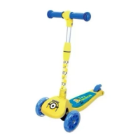 Imagem da oferta Patinete Com Led Minions - 3 Rodas Infantil