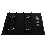 Imagem da oferta Cooktop Britânia BCT4P 4 bocas Vidro Bisotê