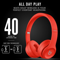 Imagem da oferta Beats Solo3 Wireless Headphones - Red