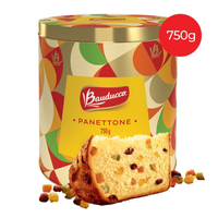 Imagem da oferta Panettone Lata Bauducco 750g - 6 unidades