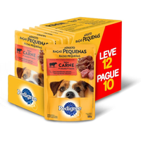 Imagem da oferta Sachê Ração Úmida Pedigree Carne Ao Molho Para Cães Adultos De Raças Pequenas - 12 Unidades