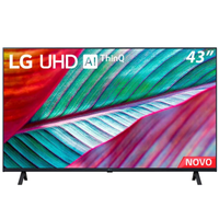 Imagem da oferta Smart TV 43\" LG 4K UHD ThinQ AI 43UR7800PSA com WebOS HDR Bluetooth Alexa Google Assistente e Airplay2