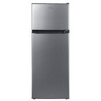 Imagem da oferta Geladeira Refrigerador HQ Defrost 230 Litros Preto/Inox HQ-230RDF 127V